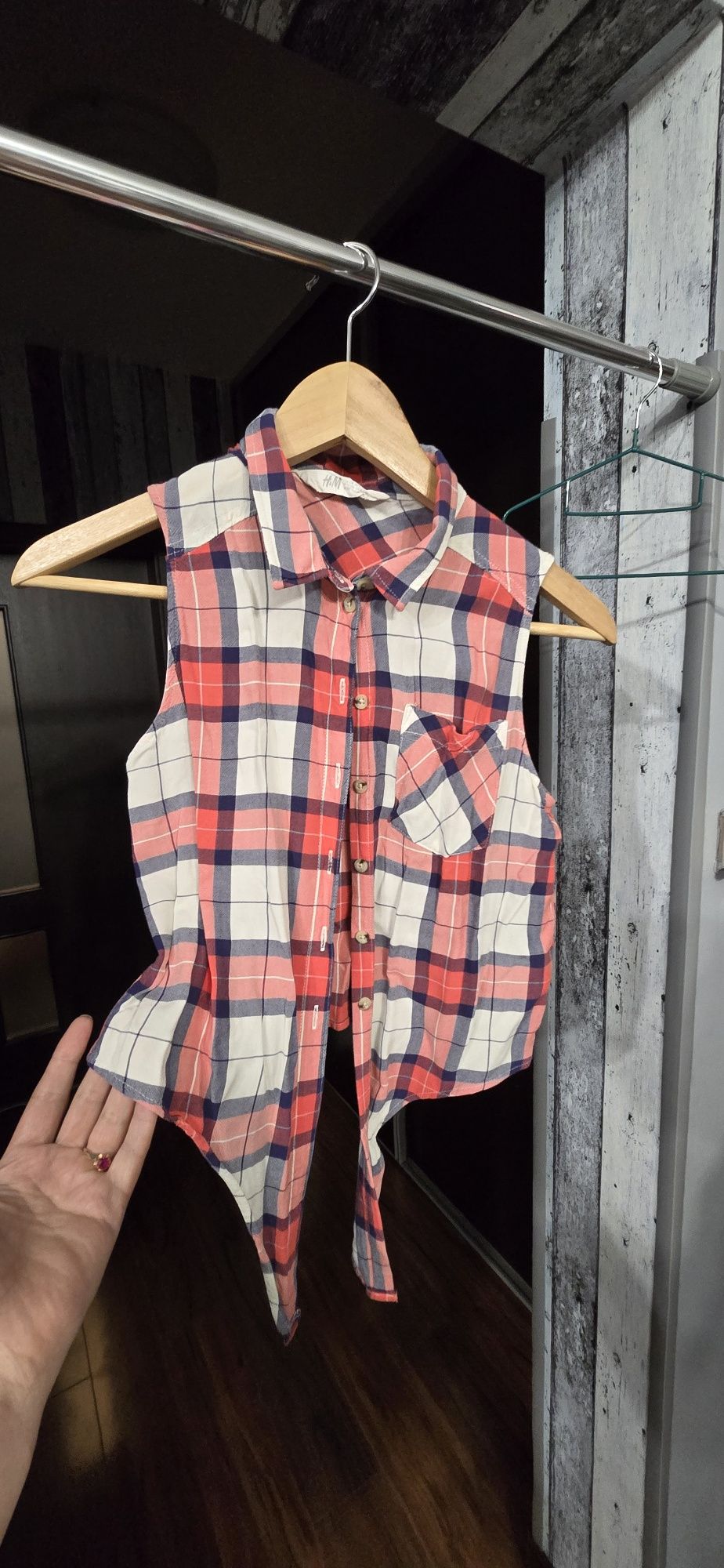 Koszula bez rękawów, H&M, 158cm