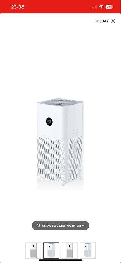 Purificador de Ar Xiaomi Mi Air Purifier 3C | Em excelente estado