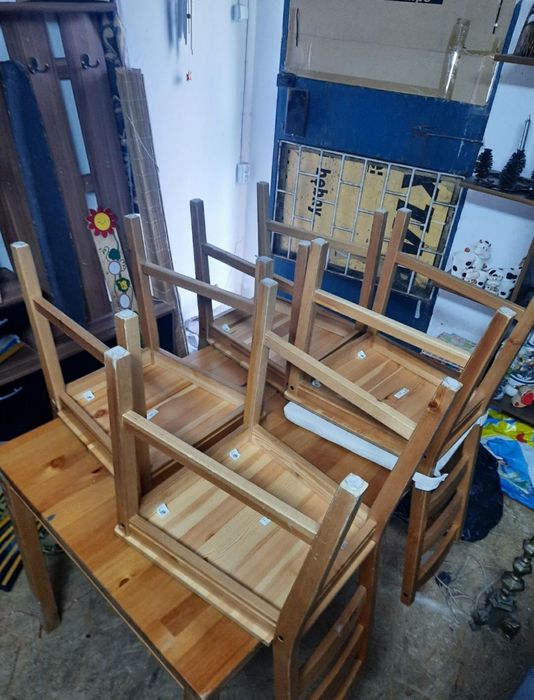 Stół Ikea Jokkmokk + 4 krzesełka