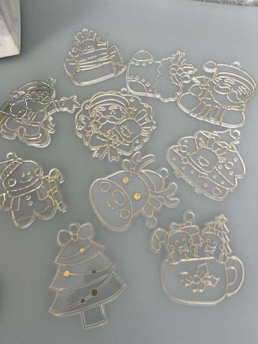 Різдвяні новорічні вітражі набір для творчості