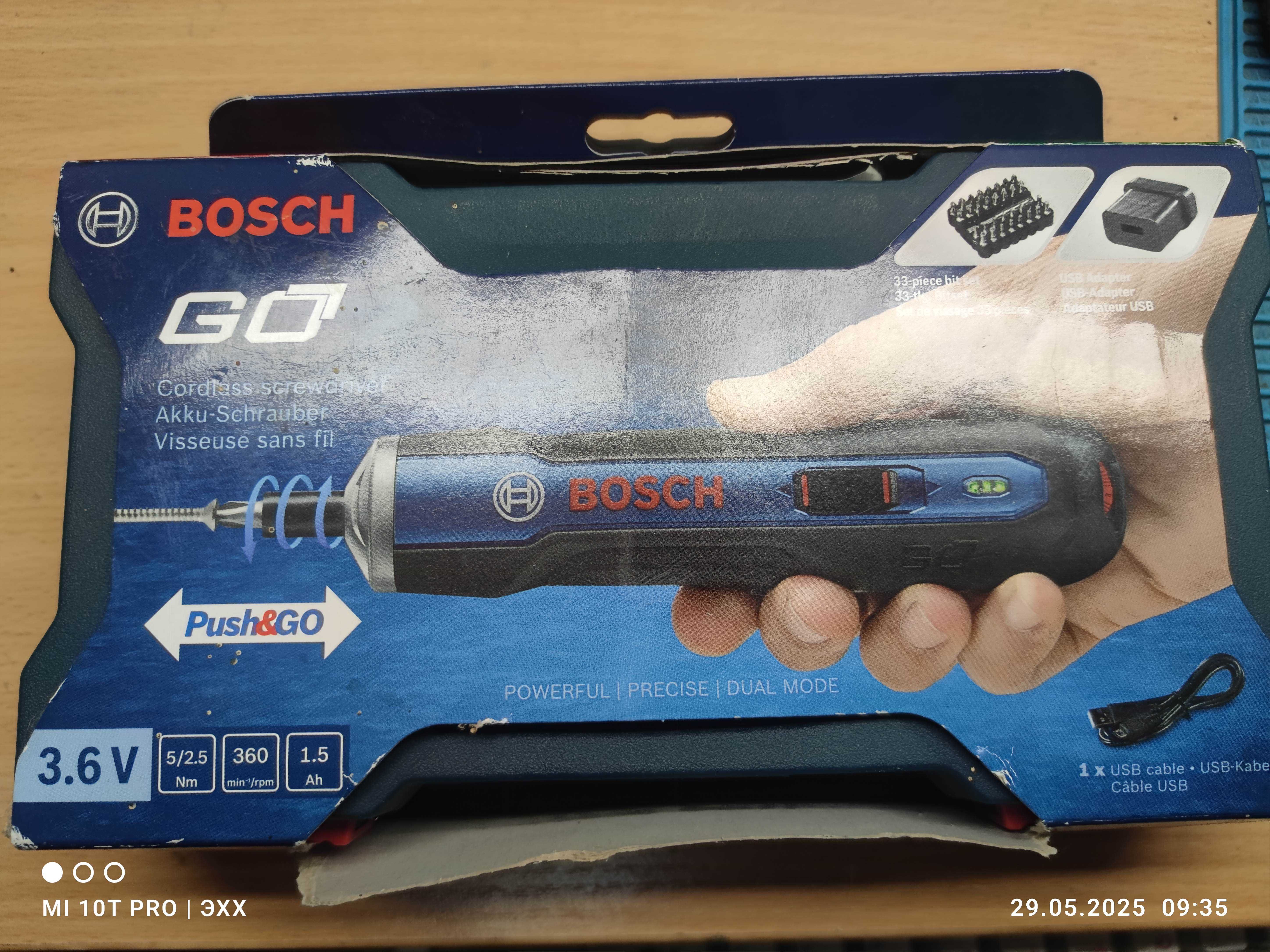 Отвертка аккумуляторная BOSCH GO 3 601 JH2 020