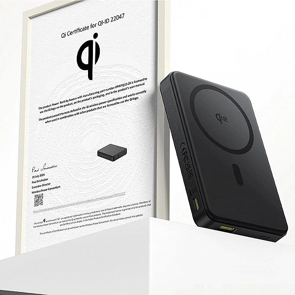 Powerbank Baseus Airpow II 10000mAh Qi2 z MagSafe 22,5W z kablem Baseu