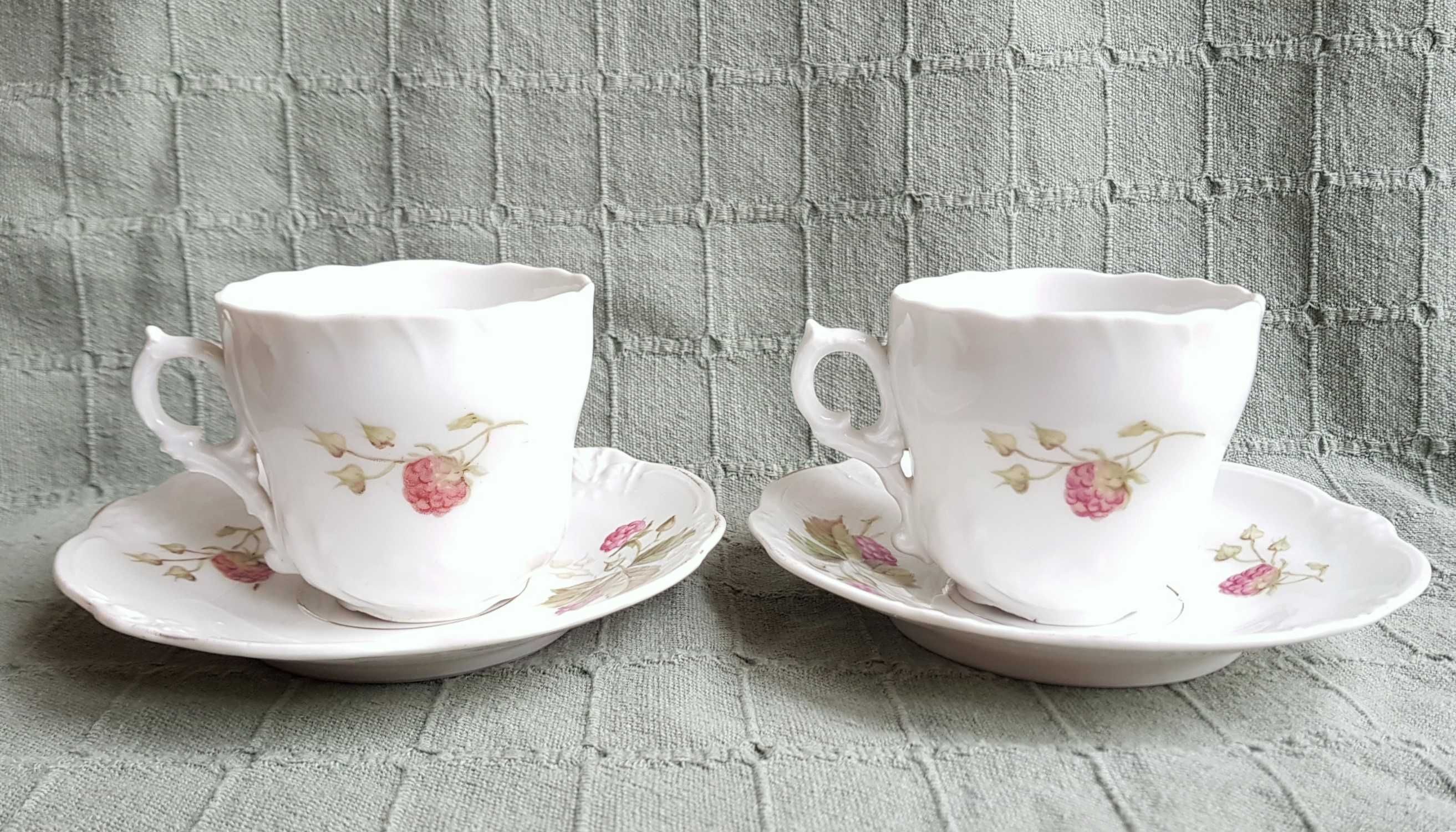 Porcelana  CT Wałbrzych Duo malina 2 szt