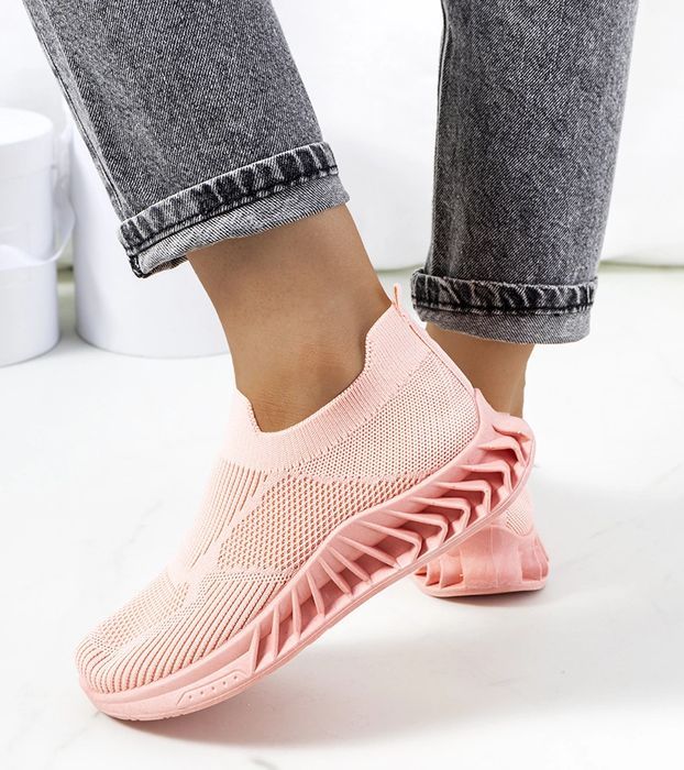 Różowe sneakersy sportowe Neda