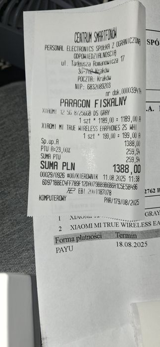 Xiaomi 12 5G 8/256GB DS GRAY