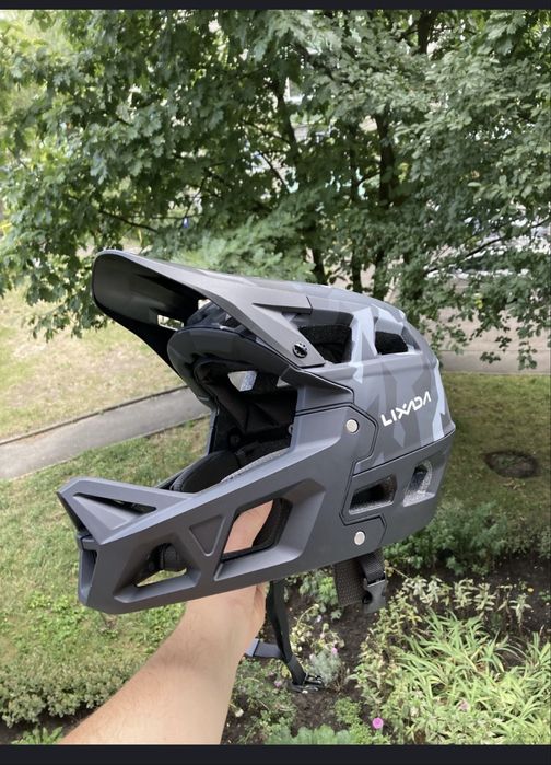 Вело шолом шлем 665грам mtb enduro downhill full face фулфейс fox rock