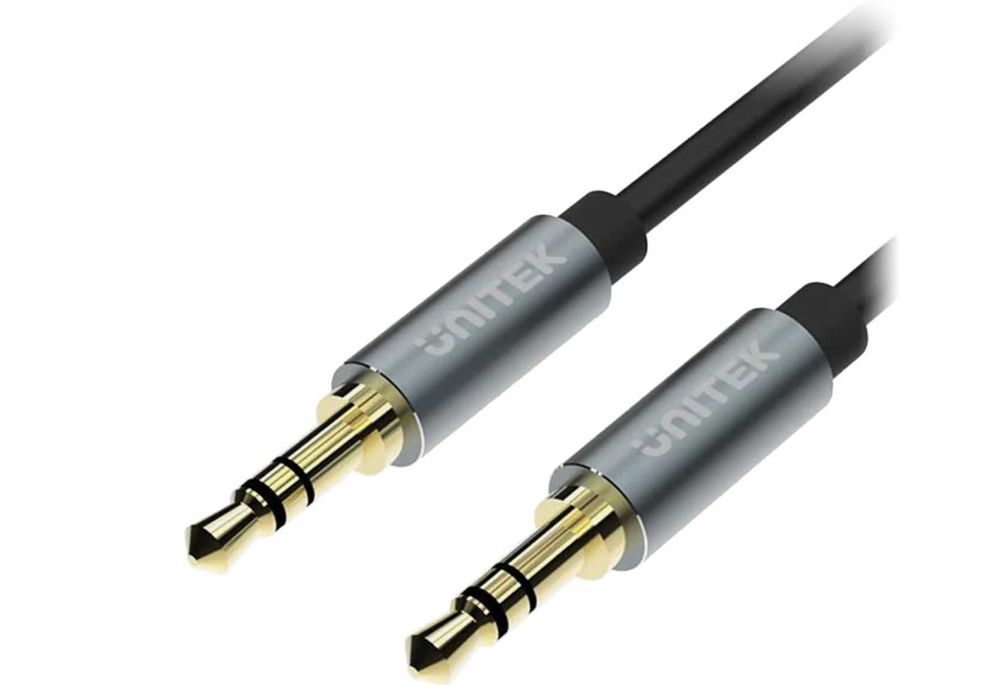 Kabel Jack 3.5mm - Jack 3.5mm 1,5m Spiralny Unitek Nowy