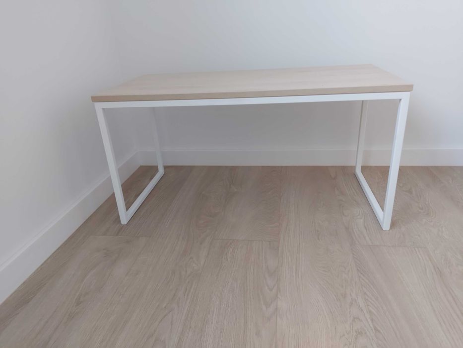 STOLIK KAWOWY biały / dąb