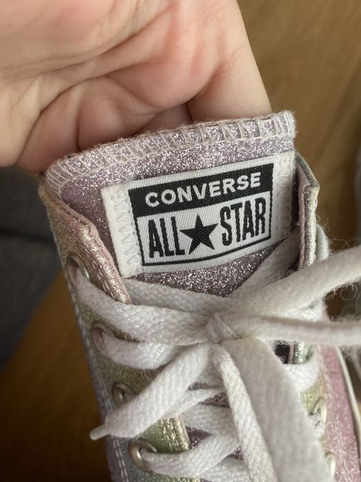 Buty converse brokatowe