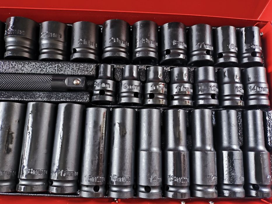 Набір головок ударных короткі і довгі 35 шт 8-32 мм набор ударных голо