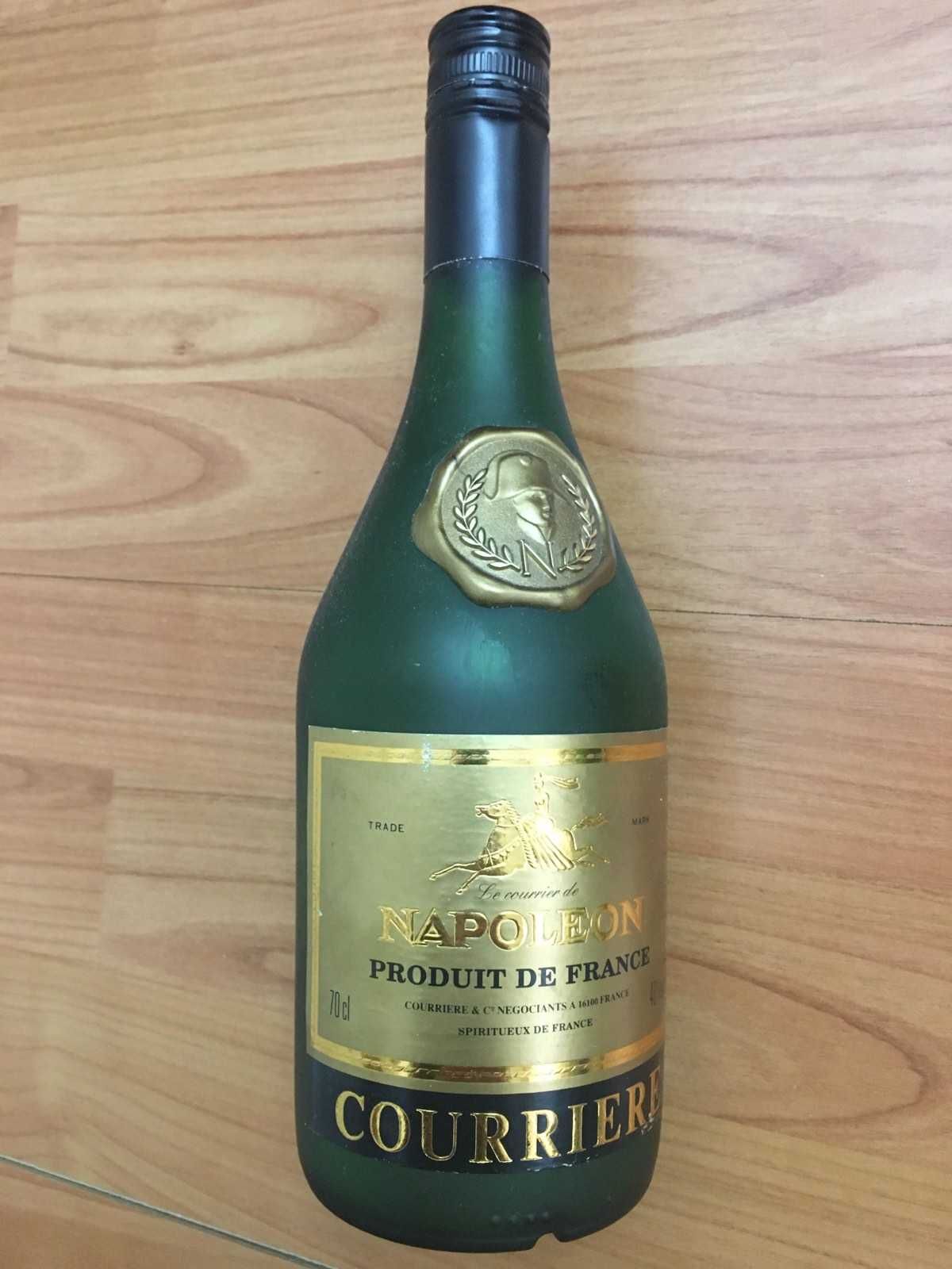 Бутылка пустая с коробкой с под коньяка НАПОЛЕОН