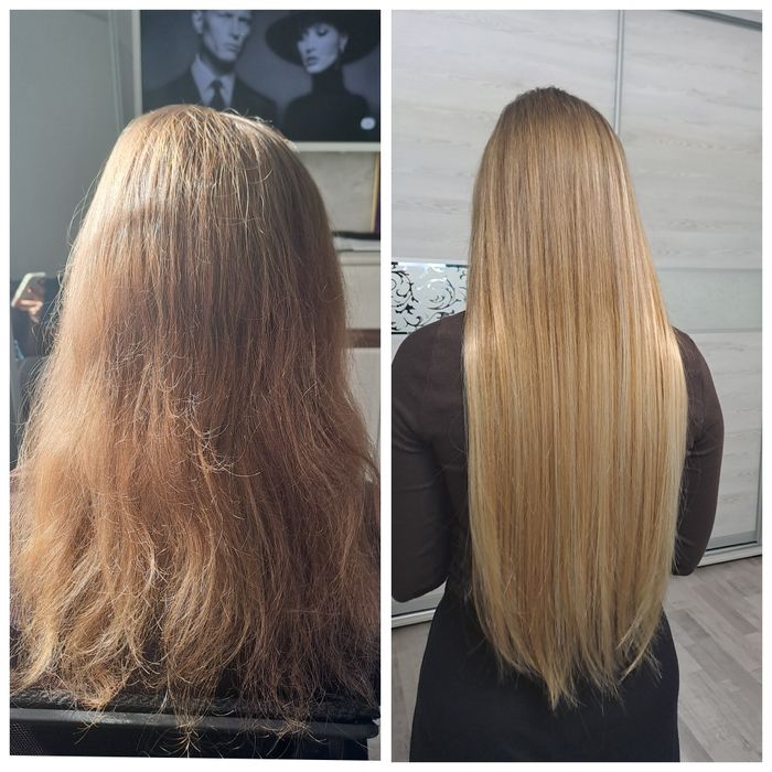 нарощування волосся біопротеїнове нарощення