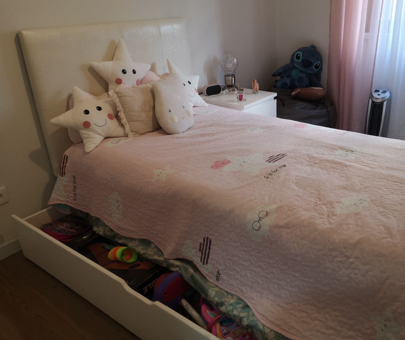 Cama solteiro com gavetão