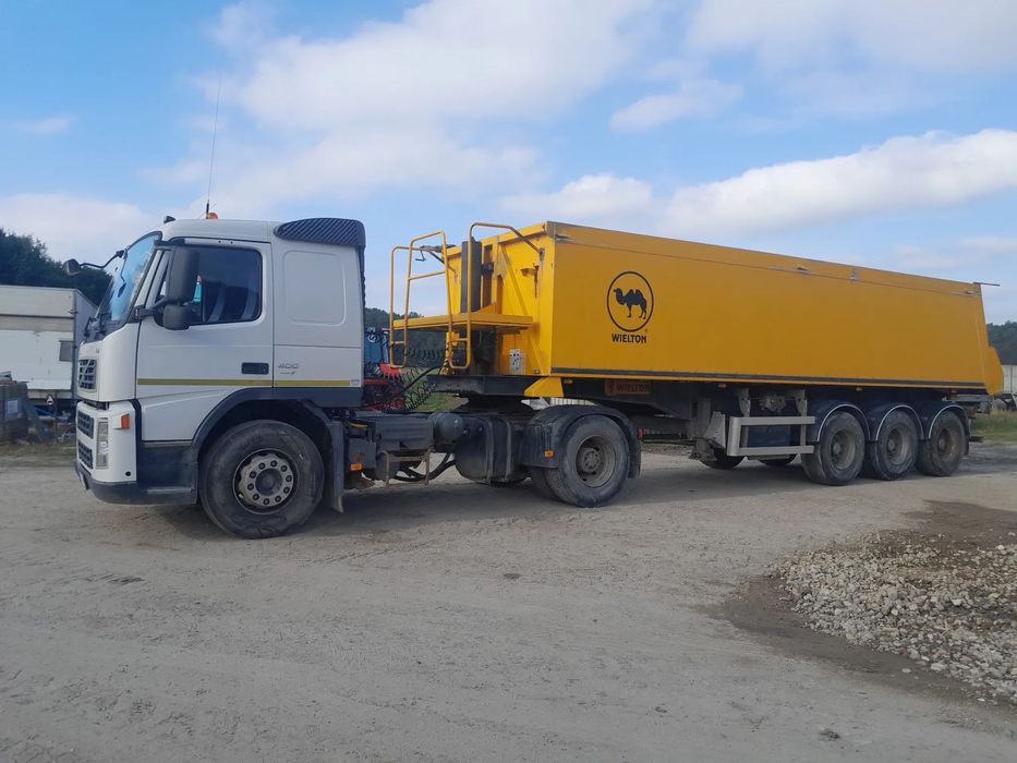 Volvo FM 400 + Naczepa Wielton  Zestaw Volvo FM 400 Ciągnik zwolnice + Naczepa Wielton 33 m3