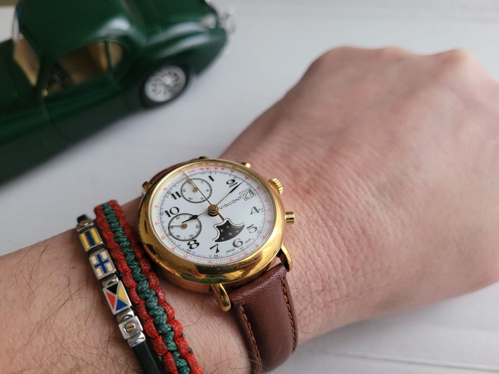 Часы Viscont хронограф, мех VALJOUX 7768 не Omega Oris Rolex Citizen S
