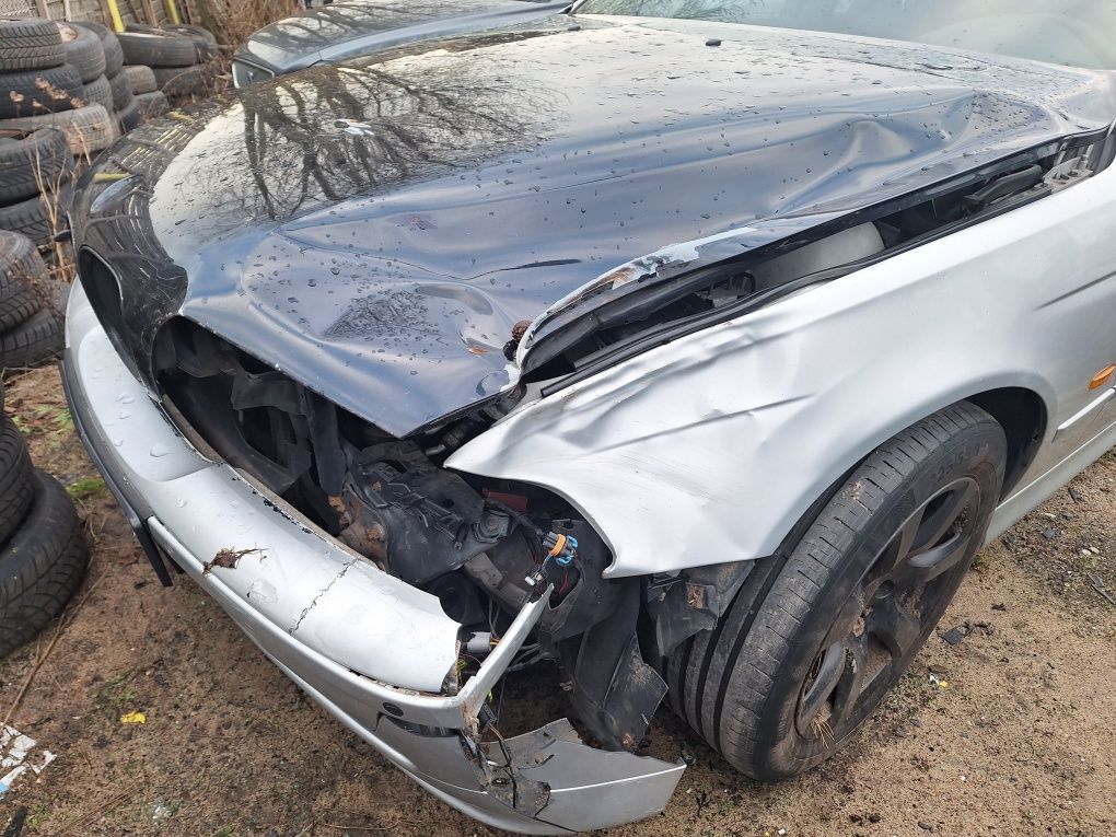 BMW e39 zderzak lampa błotnik klapa koła srebny