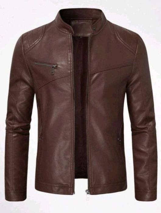 nowa męska kurtka skórzana