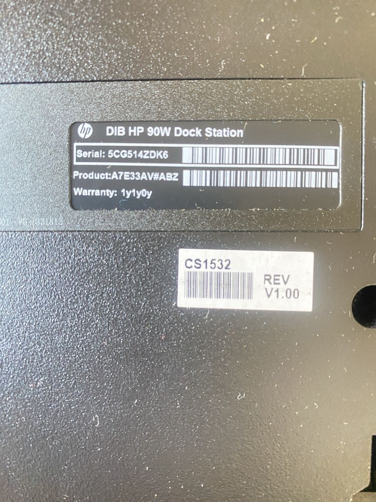 Dock Station DIB Hp 90w para HP Elitebook ProBook / Nunca usada