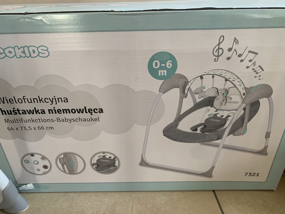 Ricokids Leżaczek Bujaczek Automatyczny Z Muzyką