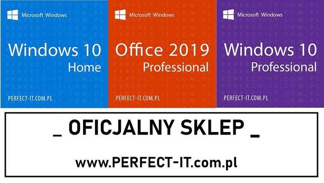 Klucz Microsoft Windows 10 11 Home Professional Office 2019/2016/ 2021
