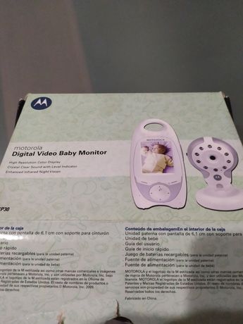 Monitor de bebe para vigilância avariado