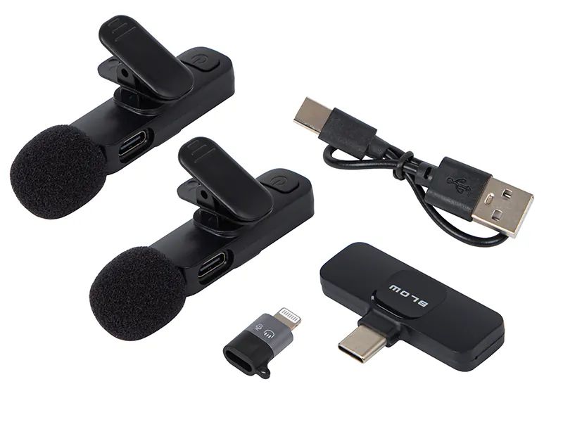 Mikrofon bezprzewodowy do smartfona USB-C BLOW zestaw 2 szt 33-070#