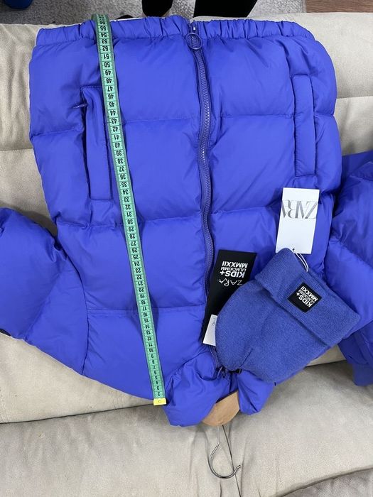 Зимовий Костюм Zara пуховик, штани і шапка