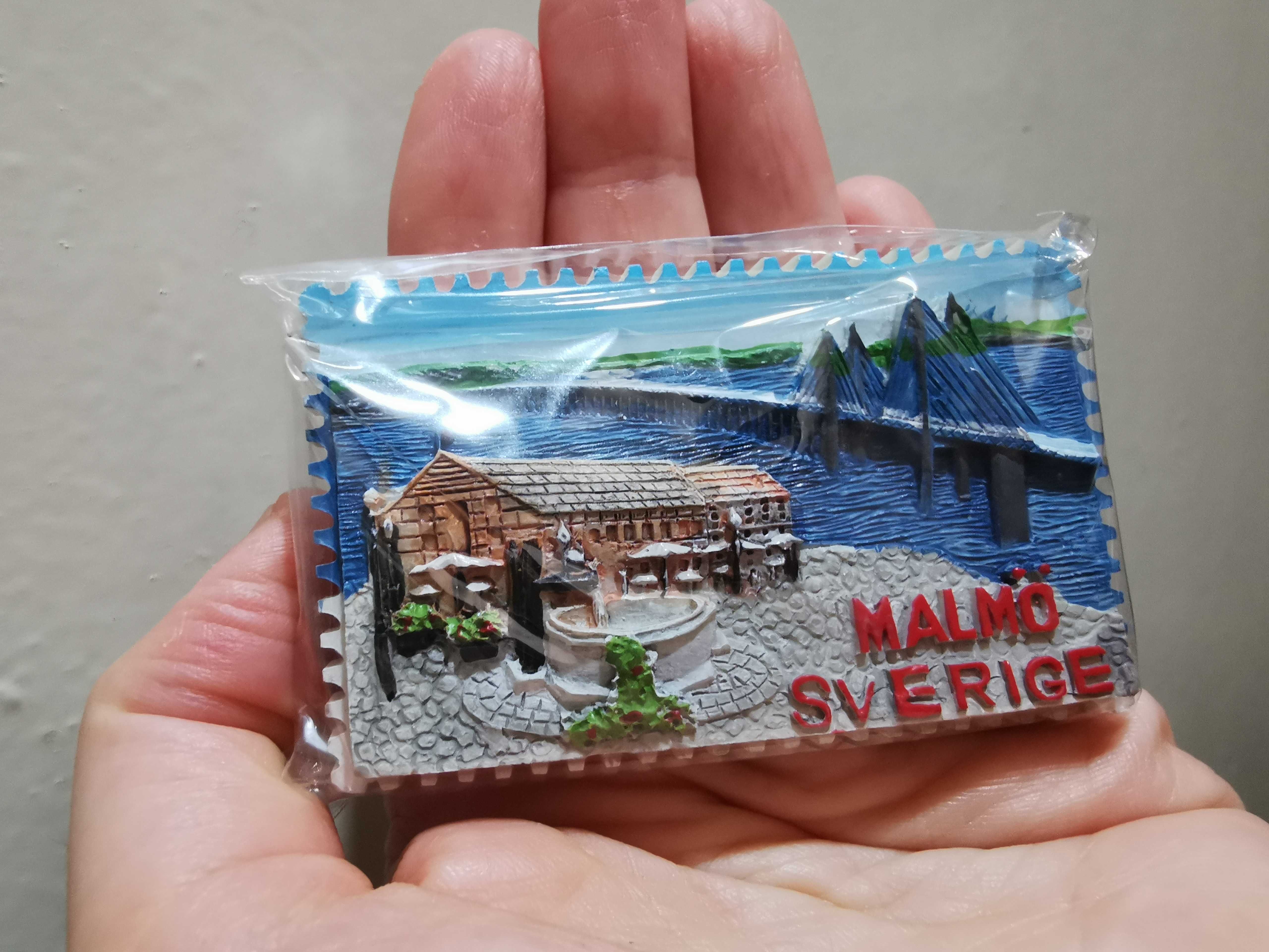 Magnes na lodówkę Szwecja Malmo