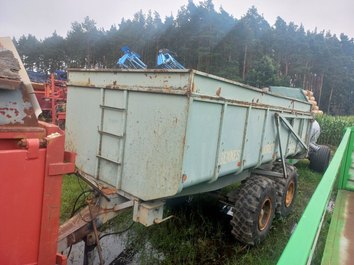 Przyczepa tandem 8,10,10,14t , resor,hamulce,własna hydraulika.Zadbane