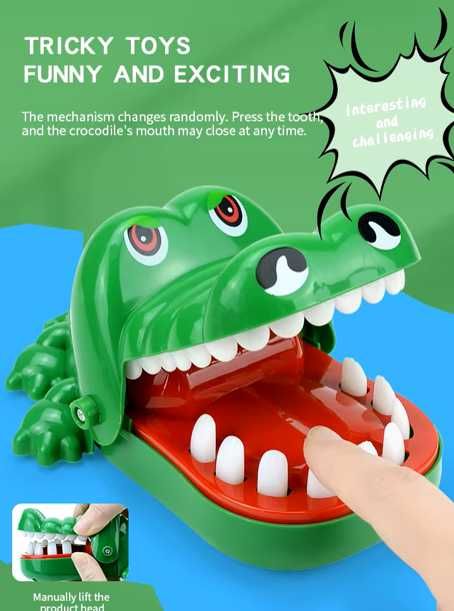 Krokodyl - zabawka dla dzieci - chory ząbek - dentysta - prezent