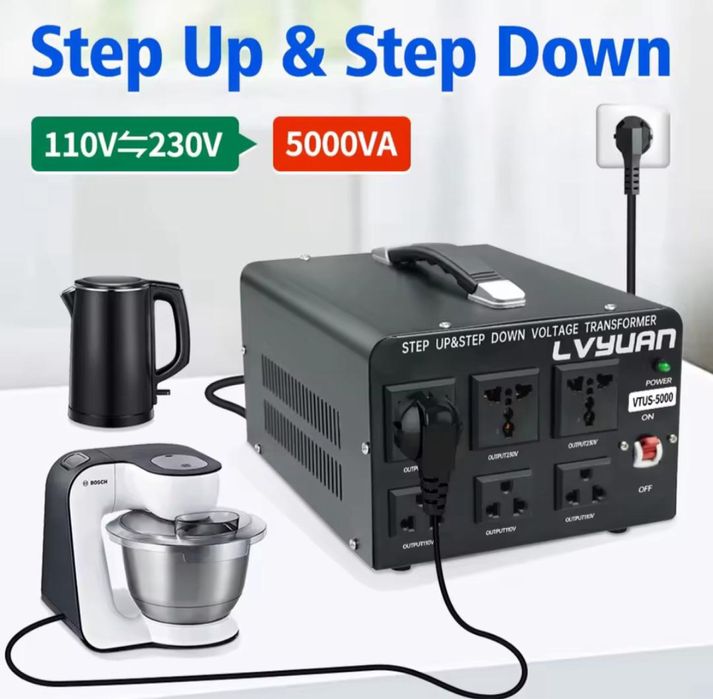 Перетворювач напруги LVYUAN VTJP-5000W PRO 5000Вт 110В/220В