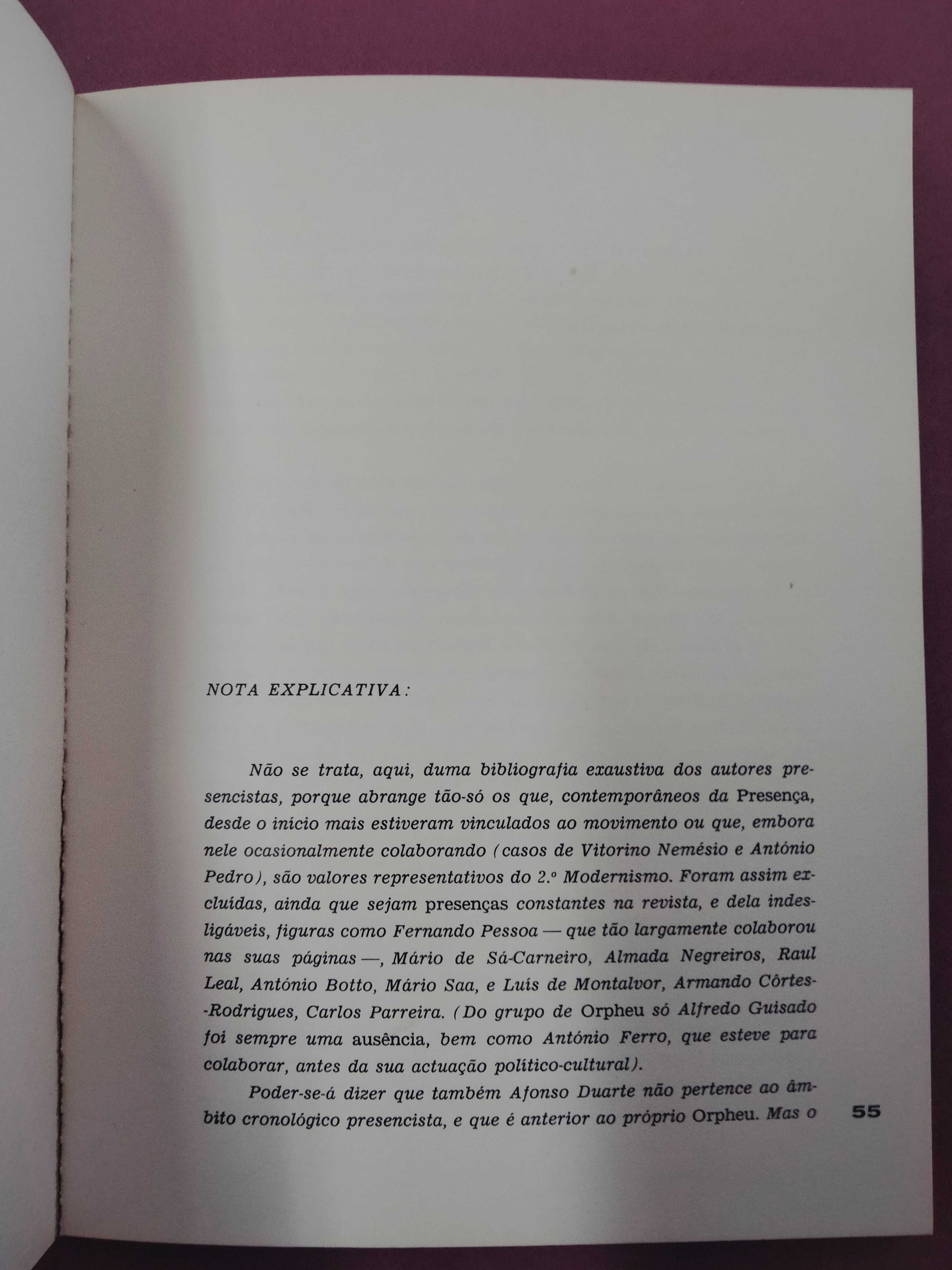 Presença Folha de Arte e Crítica - ano 11º 53-54 volume 3º