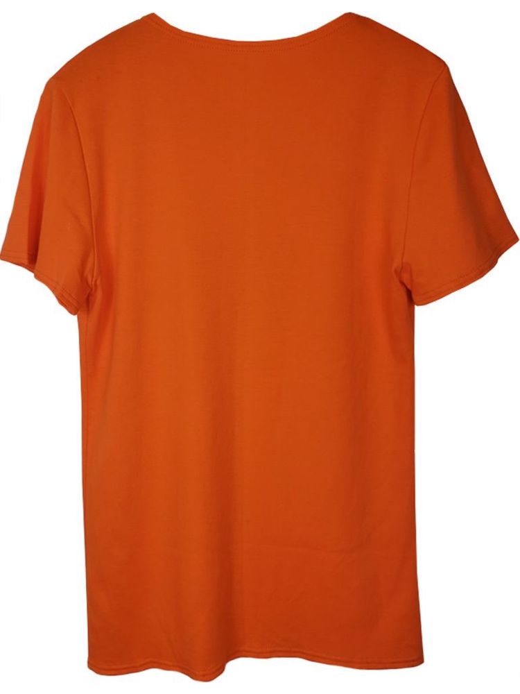 Оранжевая женская футболка Homies