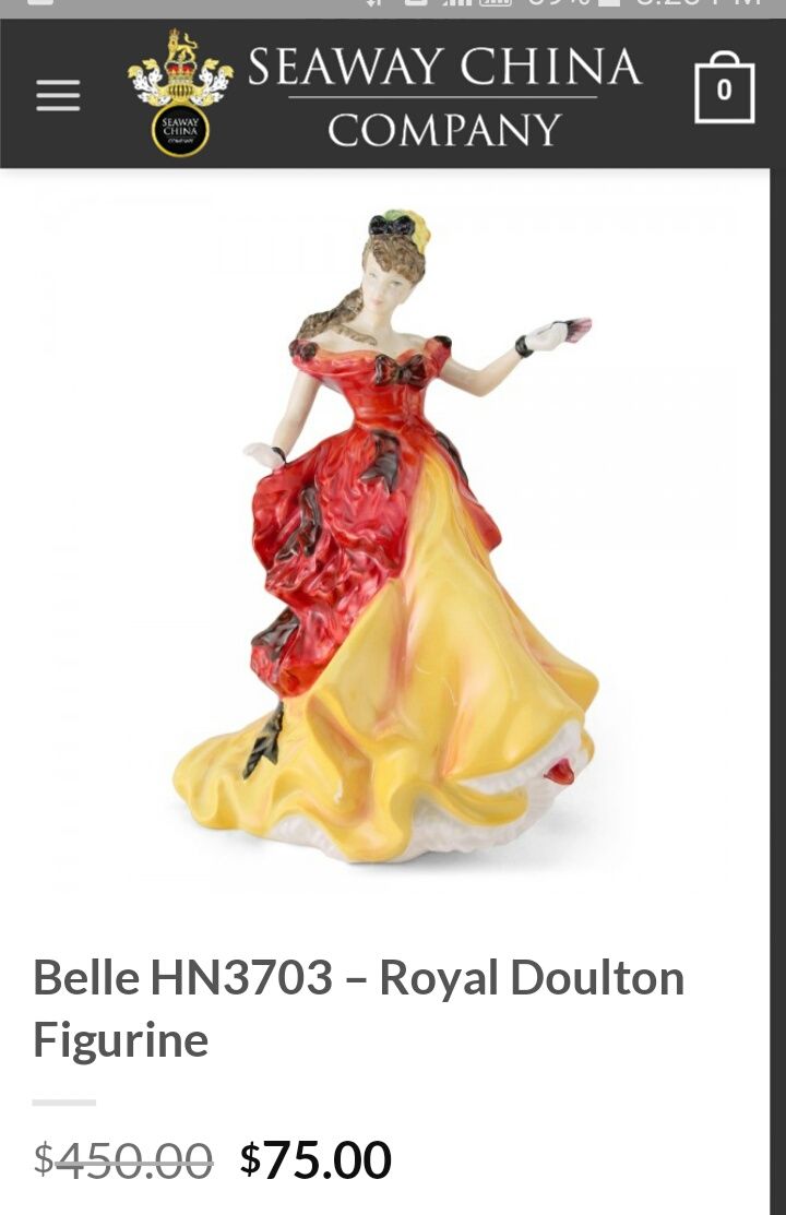 Лот Коллекционная статуэтка Royal Doulton Англия сток