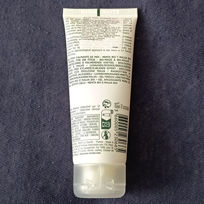 Yves Rocher żel do stóp mięta malwa