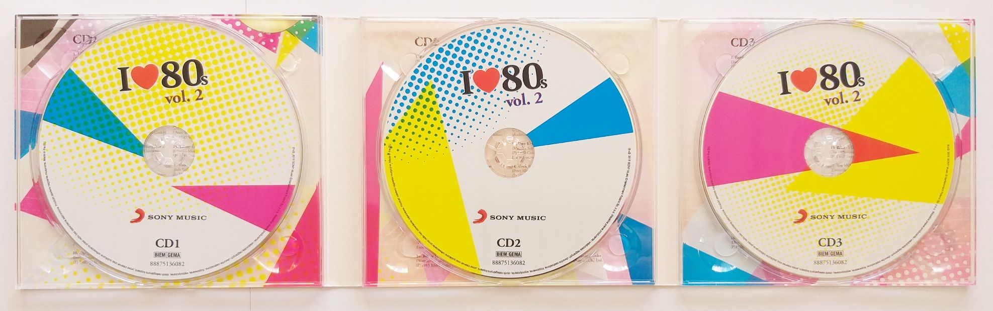 I Love 80's vol.2 3CD 2012r Michael Jackson Robert Miles Soul Asylum