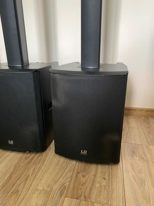 Głośniki  aktywne słupkowe - 2 x LD systems maui 28 G2 + pokrowce