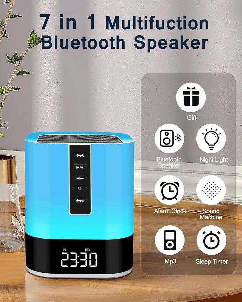 Głośnik Bluetooth ze Światłem i Funkcjami Dodatkowymi
