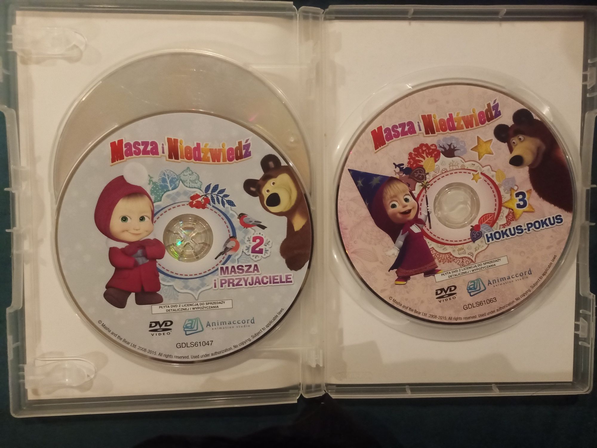 Bajka 3 x DVD Masza i Niedźwiedź sezon I cześć 1 2 3  26 odcinków