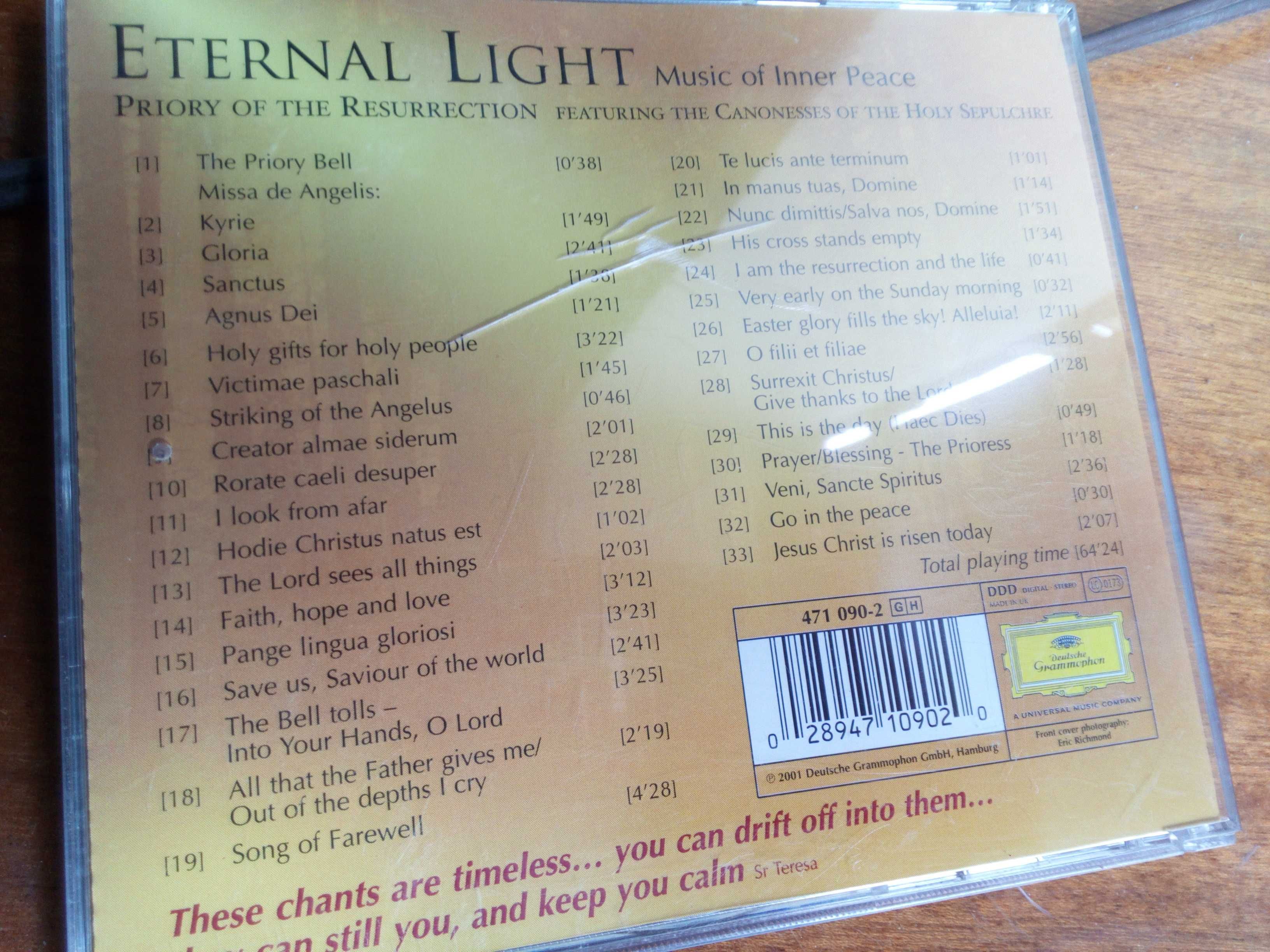 Cd Eternal Light music of inner peace