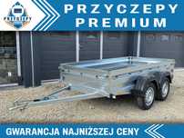 Przyczepa ZASŁAW 265T dwuosiowa 265x132 LED Ocynk Ogniowy Mocna