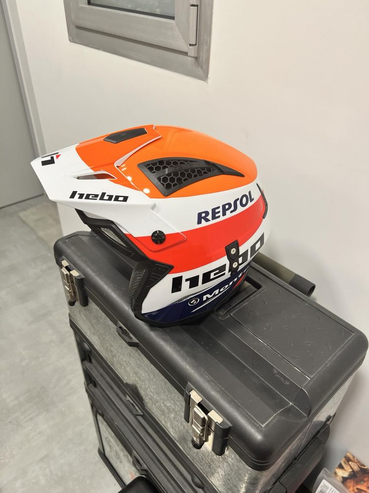 capacete Trial HEBI ZONE 4 REPSOL - tamanho XL