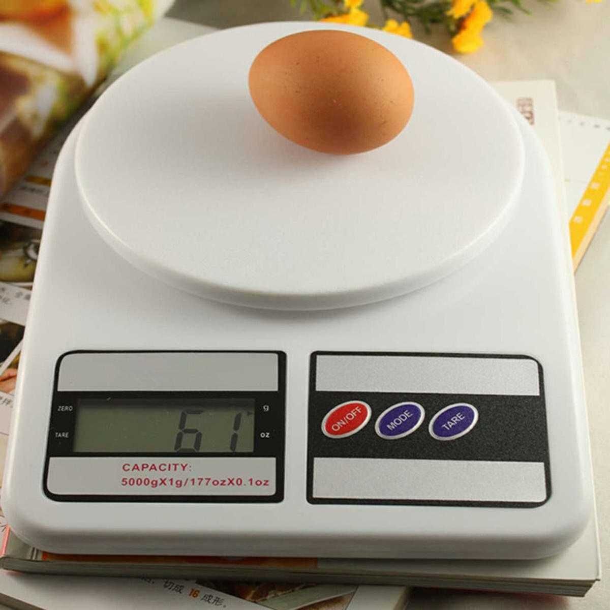 NOWE! Elektroniczna waga kuchenna domowa TARE wyświetlacz LCD 5kg