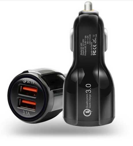 Авто зарядка в прикуриватель БЫСТРАЯ 2x USB 6А Smart Fast QC 3.0