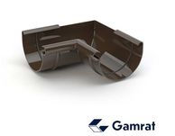 Narożnik rynny wewnętrzny Gamrat 125 mm kąt 90' ciemny brąz