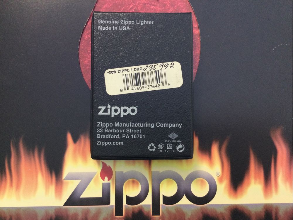 Новая оригинальная зажигалка Zippo Logo 295992