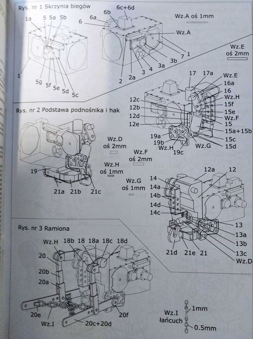 Model kartonowy traktor ciągnik Władimirec T-25A z siewnikiem KOS