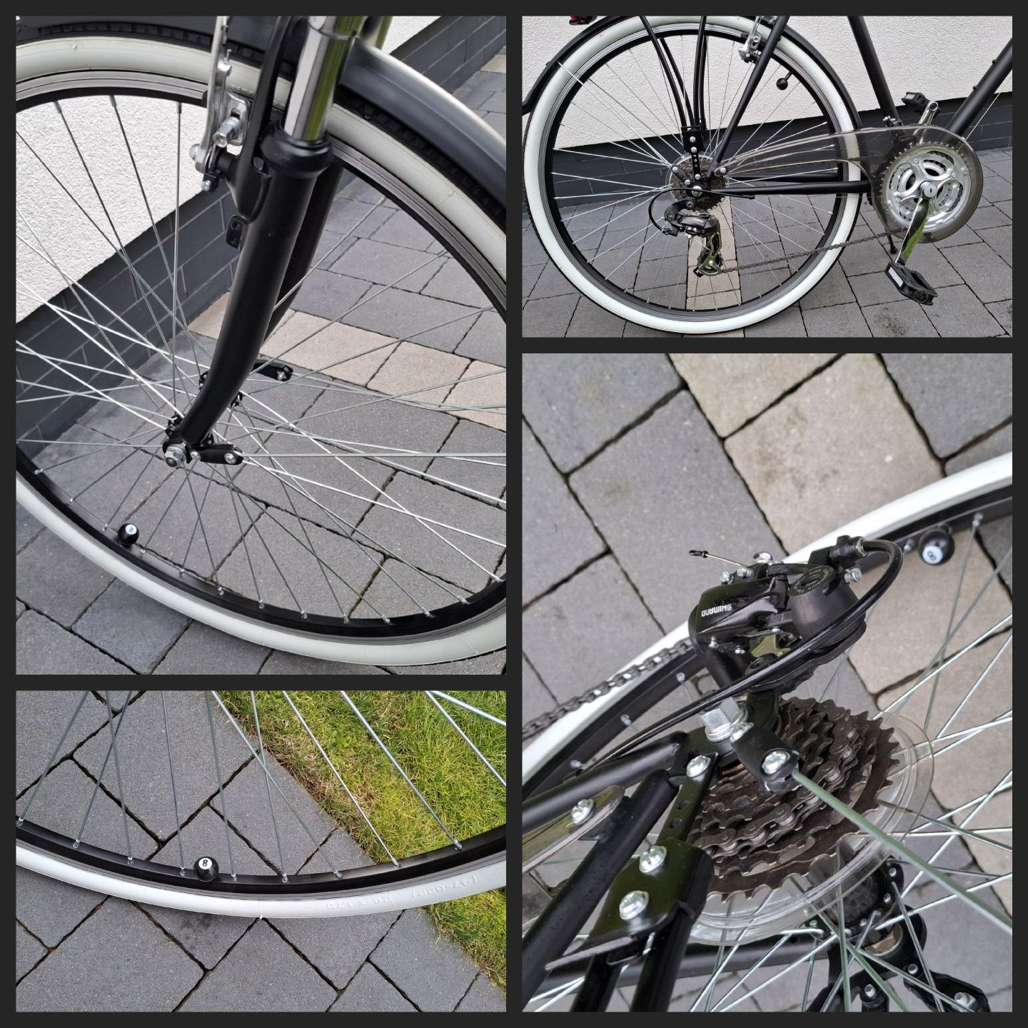 Rower KS Cycling (Custom) - duża rama i koła - czarny mat