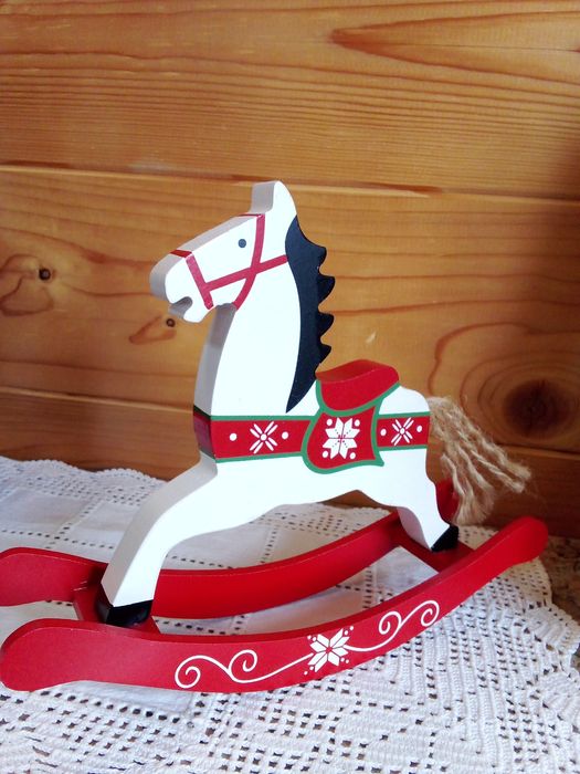 Cavalinho de Baloiço Natal Madeira - Novo