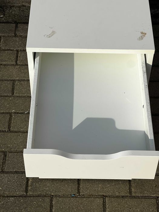 Biała szafka z szufladami / komoda biurowa / organizer - jak IKEA Alex